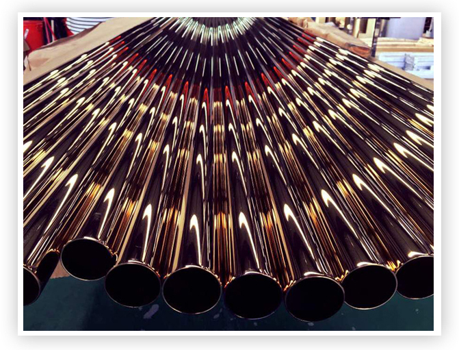 PVD Coated Stainless Steel Pipes Exporter