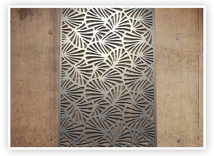 PVD Colour Coated Laser Cut Panels In Stainless Steel Exporter