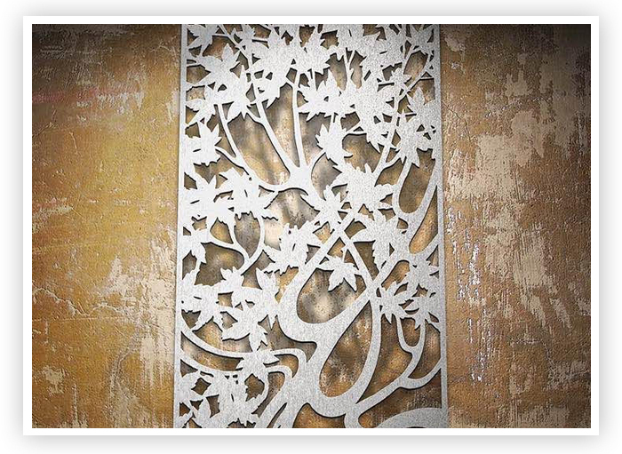 PVD Colour Coated Laser Cut Panels In Stainless Steel Exporter