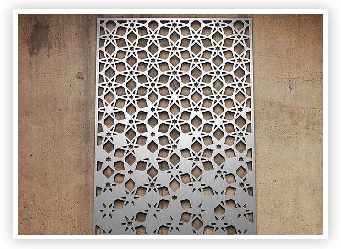 PVD Colour Coated Laser Cut Panels In Stainless Steel Exporter